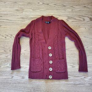 MAK Sweater Cardigan Red S GUC